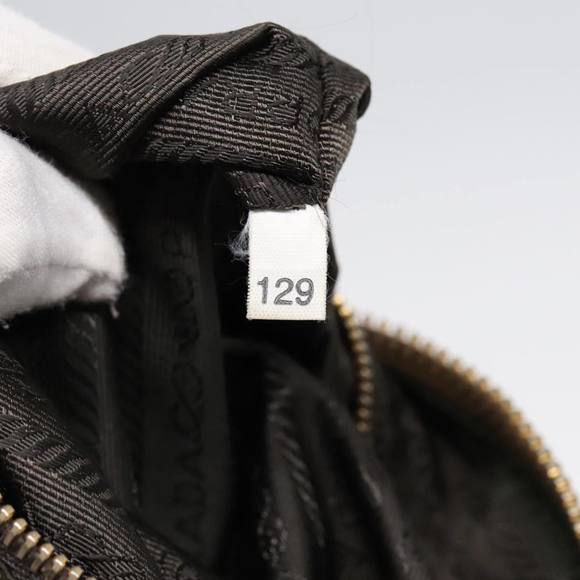 PRADA Shoulder Bag Nylon Green Gold Auth 90748 - Picture 12 of 16